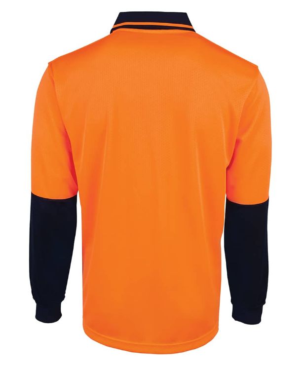 Picture of JB's Hi Vis L/S Jacquard Polo