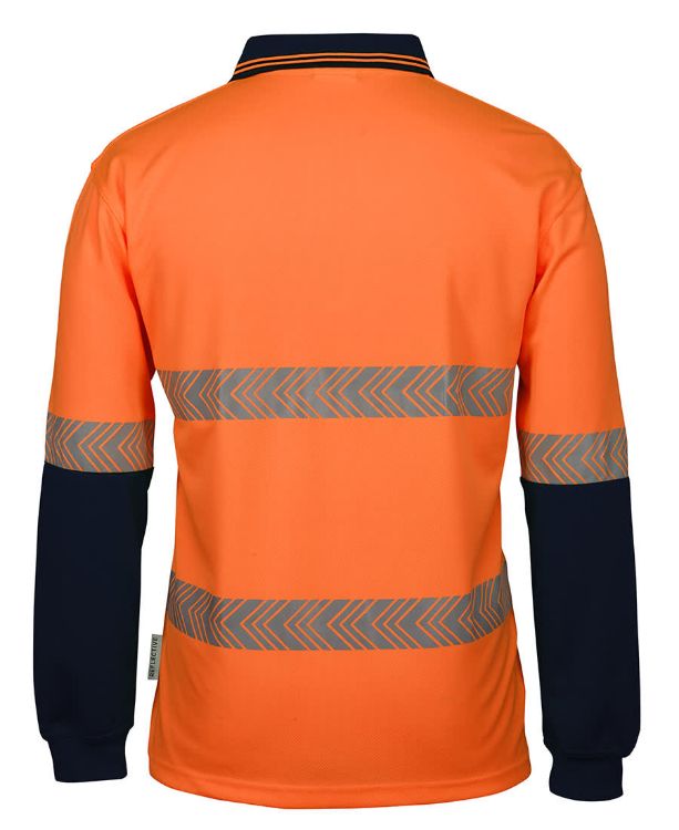 Picture of JB's Hi Vis L/S Segmented Tape Polo