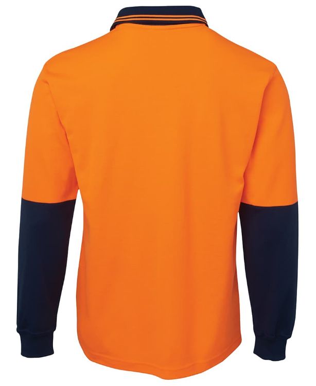 Picture of JB's Hi Vis L/S Cotton Back Polo