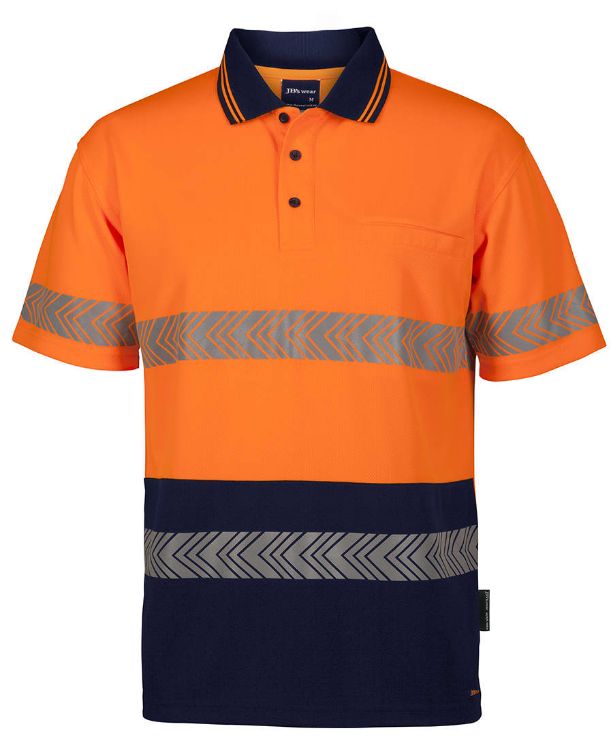 Picture of JB'S Hi Vis S/S  Segmented Tape Polo