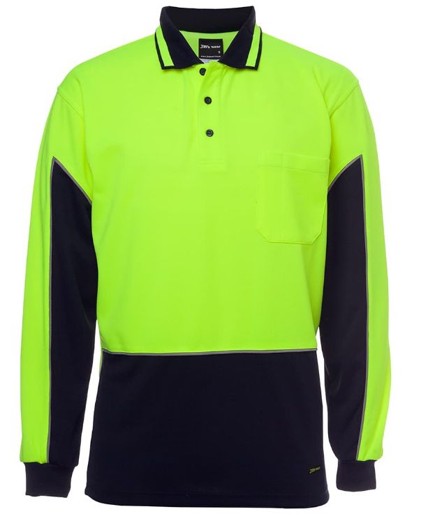 Picture of JB's Hi Vis L/S Gap Polo