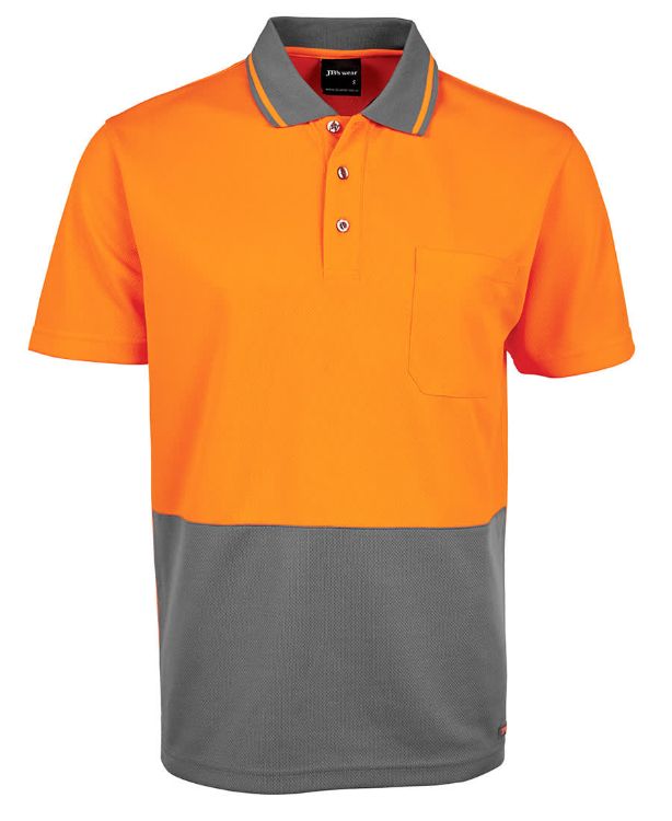 Picture of JB's Adults and Kids Hi Vis Non Cuff Traditional Polo