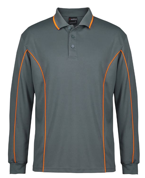 Picture of Podium L/S Piping Polo