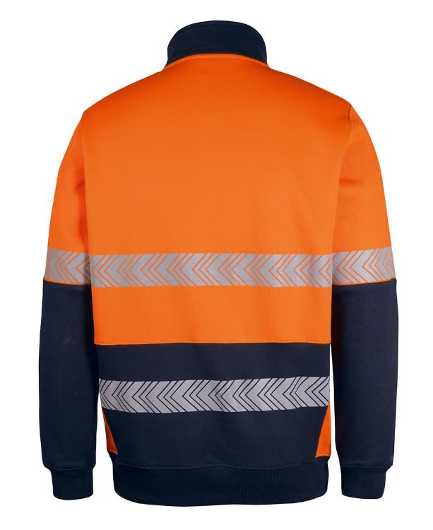 Picture of JB's Hi Vis 330g 1/2 Zip Segmented Tape Fleece