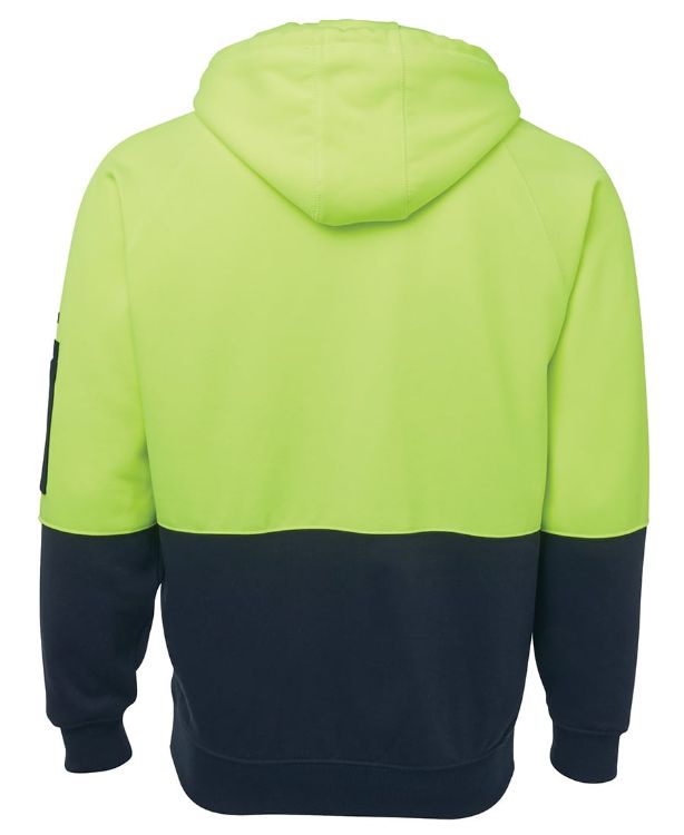 Picture of JB's Hi Vis Full Zip Fleecy Hoodie