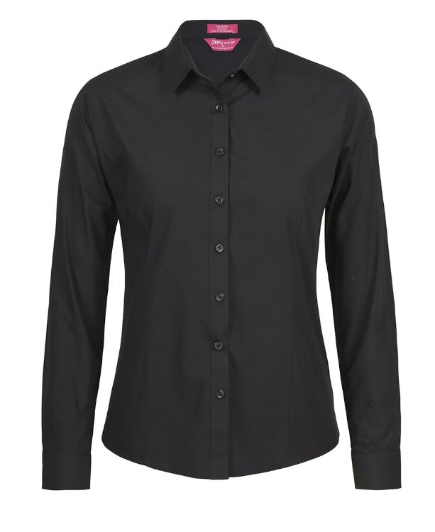 Picture of Ladies Classic L/S Poplin Shirt