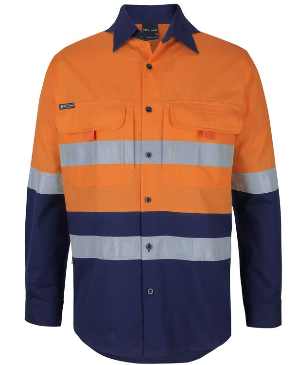 Picture of JB's Hi Vis (D+N) Ripstop L/S Fishing Shirt