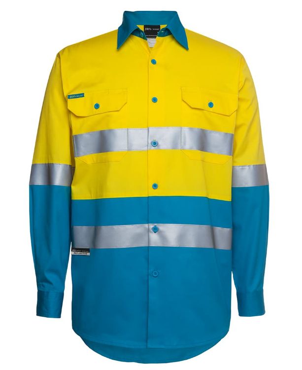 Picture of JB's Hi Vis L/S (D+N) 150G Work Shirt