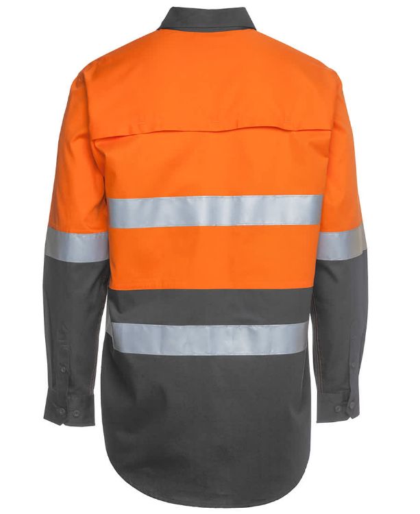 Picture of JB's Hi Vis L/S (D+N) 150G Work Shirt