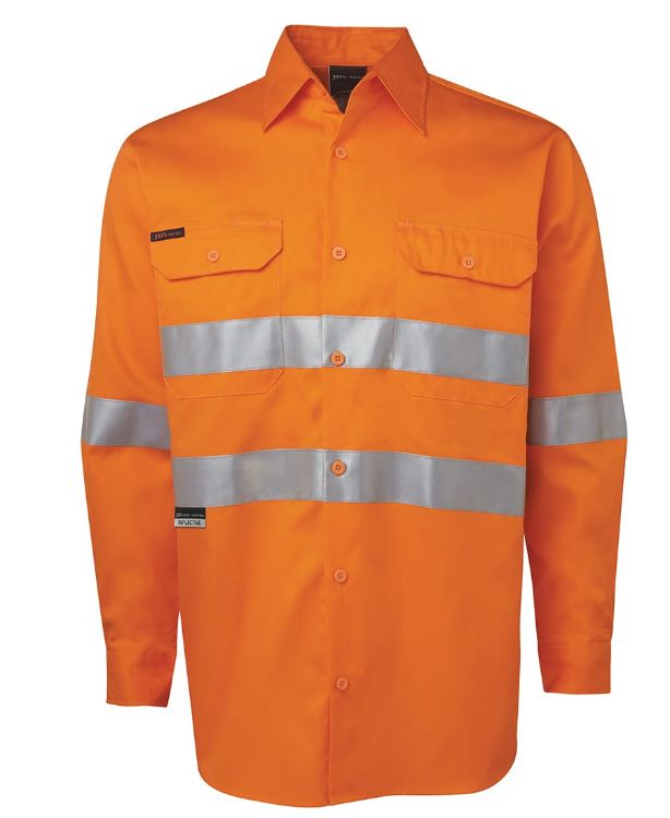 Picture of JB's Hi Vis L/S (D+N) 150G Work Shirt