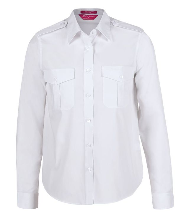 Picture of Ladies Epaulette Shirt L/S